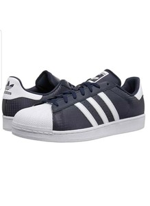 adidas superstar blue leather
