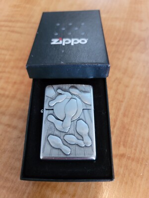 2006 Zippo Lighter -Barrett Smythe Surprise Bowling Emblem New Unfired Sealed