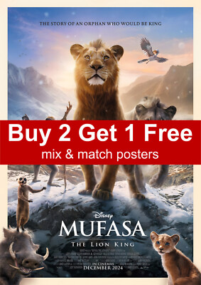 Mufasa Der König der Löwen 2024 Filmplakat A5 A4 A3 A2 A1