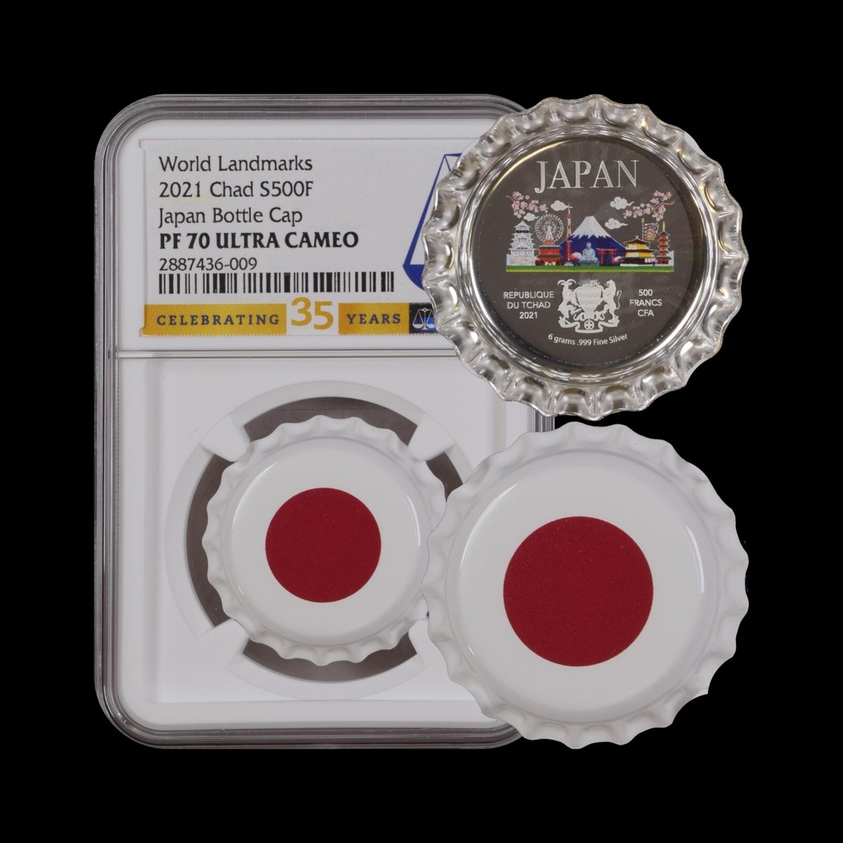 在庫一掃セール売れ筋ランキング Chad. Pop Top - PF70 NGC - Silver Francs, 500 2021, 銀