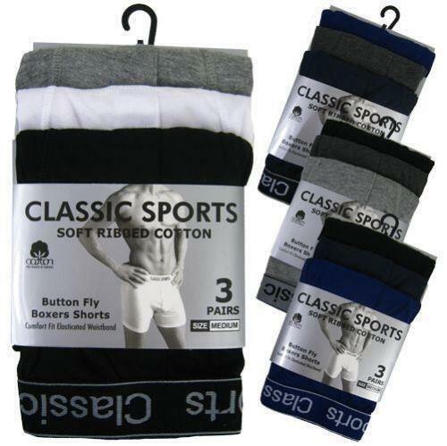 Mens Boxer Shorts Underwear Multipack 2 & 3 Pack Designer Cotton Boxers Briefs - Picture 1 of 7