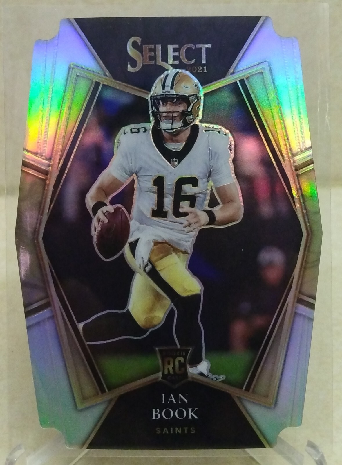 2021 Select Ian Book RC # 179 Premier Level Silver Die Cut New Orleans Saints