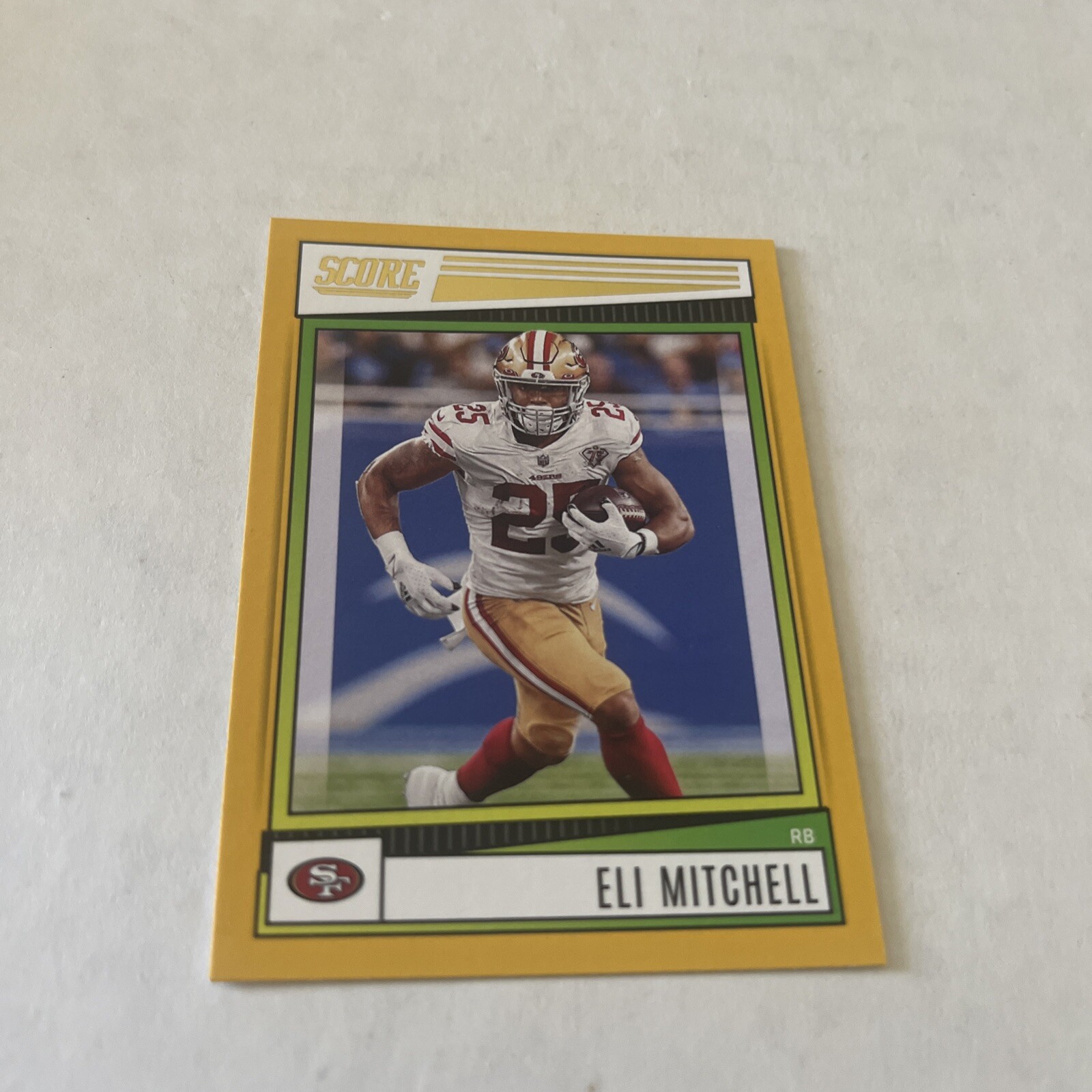 2022 Score Eli Mitchell San Francisco 49ers Gold Border 167 Free Shipping