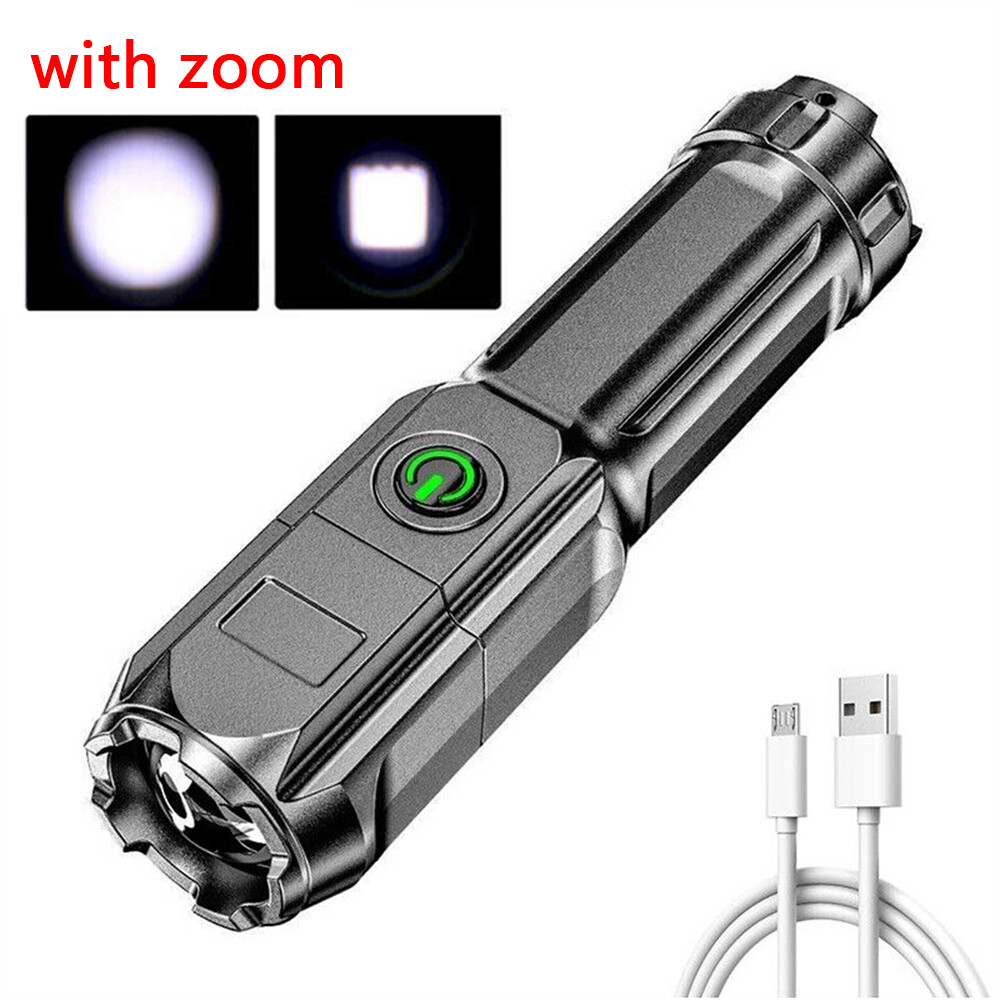 Multifunctional LED Strong Light Tactical Flashlight Rechargeable Super Bright - Picture 17 of 18
