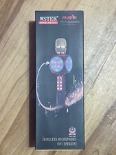 WSTER TQL WS-1816 Bluetooth Karaoke Microphone FM/USB/AUX LED-Disco Light