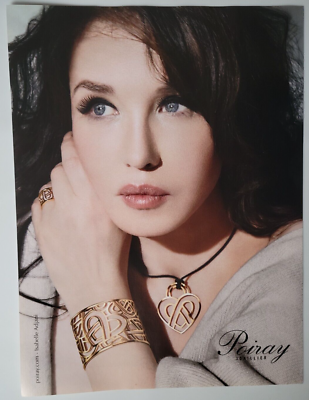 Poiray Jewelers Jewelry Actress Isabelle Adjani Vogue Paris Ad