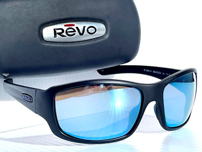 REVO MAVERICK Matte Black SuperFlex POLARIZED Blue Lens Sunglass 1098N 01 BL