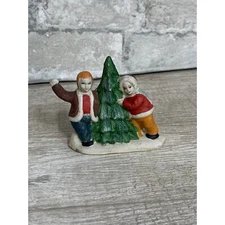 Vintage Little Christmas Family Statue Figure Holiday Decoration