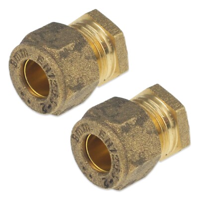 8 mm PRESSSTOPFENENDEN 2 x BLANK OFFS BLANKKAPPEN KUPFER GASROHR ROHR