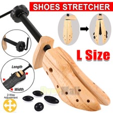 2-way Wooden Adjustable Shoe Stretcher Expander Men Women Boot Size US 10-13
