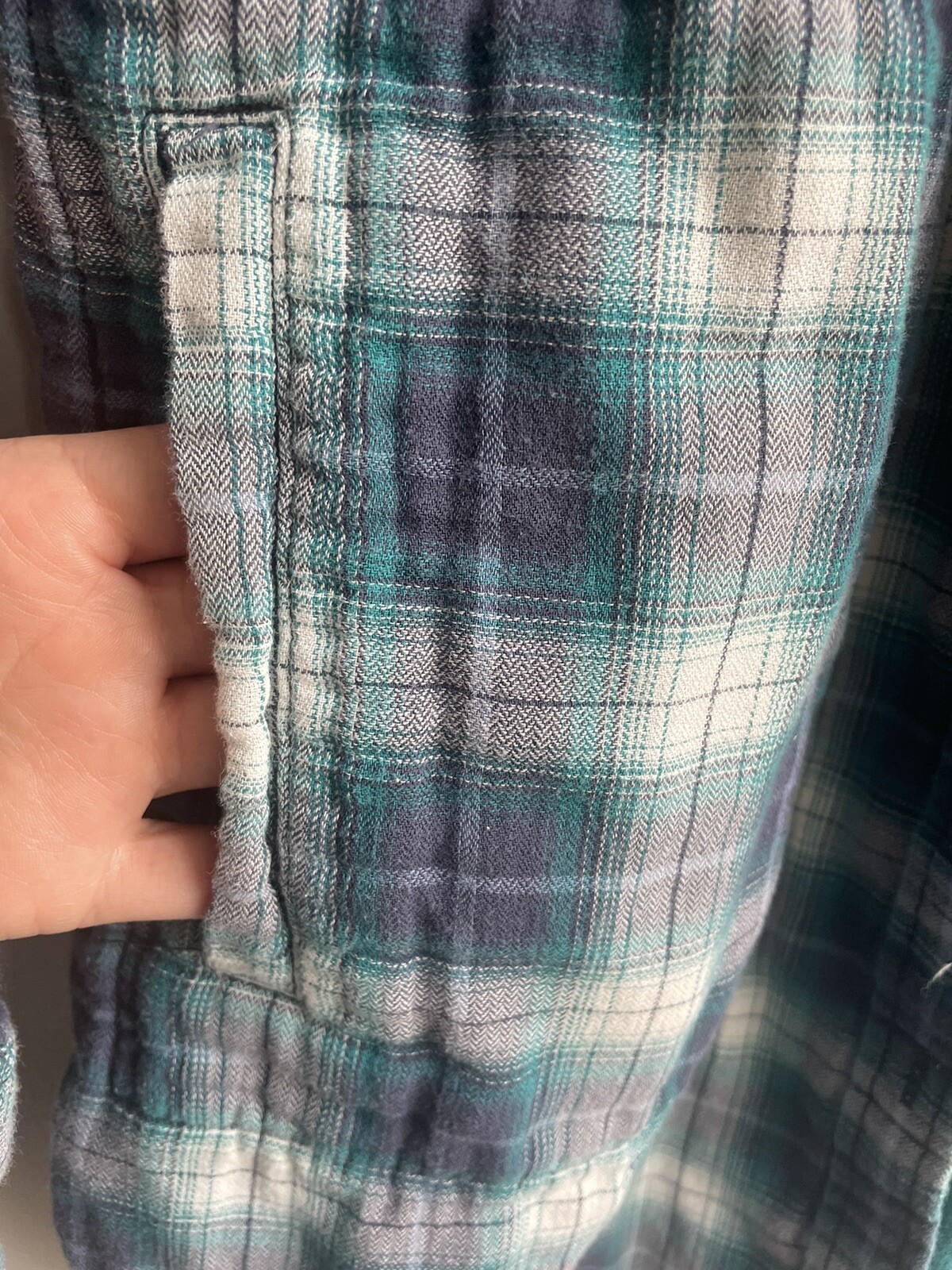 Pendleton Tunic Shirt Shacket Blue Teal Plaid 100… - image 6