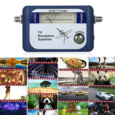DVB-T Digital Satellite Signal Finder Meter Aerial Terrestrial TV Antenna H5M4