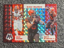 2020 Mosaic Football Cleveland Browns Flea Flicker Silver Mosaic Prizm Mayfield