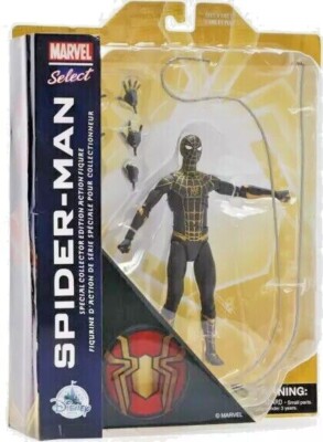 Marvel Select Black Spider-Man No Way Home Actionfigur Disney Store Exclusive