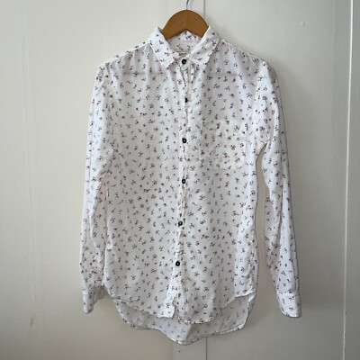 Current Elliott The Prep School Shirt Ditsy Floral SZ 2