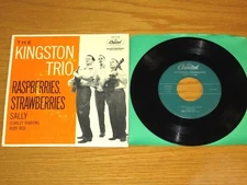 FOLK EP - THE KINGSTON TRIO - CAPITOL EAP 1-1182 - "RASPBERRIES, STRAWBERRIES"