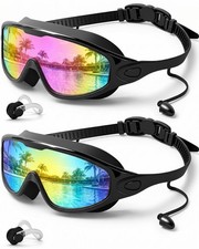 Adult Swim Goggles Anti-Fog UV Wide View Leakproof Swimming Glasses Men Women