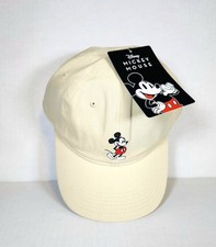 Disney Mickey Mouse Tan Baseball Cap Hat Adjustable Back NEW W/ TAG FREE SHIP