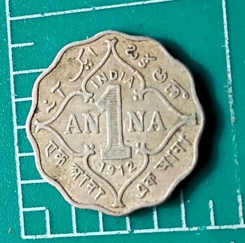 1912 British India One Anna — photo from the most recent tracked eBay sale