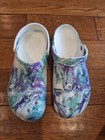Crocs Classic Sandals size 13. Marbled purple-green-white. Clogs Comfort Shoe — photo 1