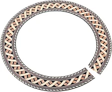 Healifty 93mm Soundhole Rosette Decal Sticker for Acoustic Classical Guitar... 