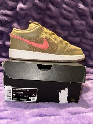Air Jordan 1 Low UTL Teddy Bear Size 7Y/8.5W