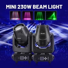 PAIDUN 2PCS Mini Beam 230W 7R Sharpy Moving Head DJ Light 17Gobo 24Prism Effect