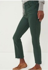 Mother The Hustler Ankle Fray Black Forest Jeans Women's Size 26