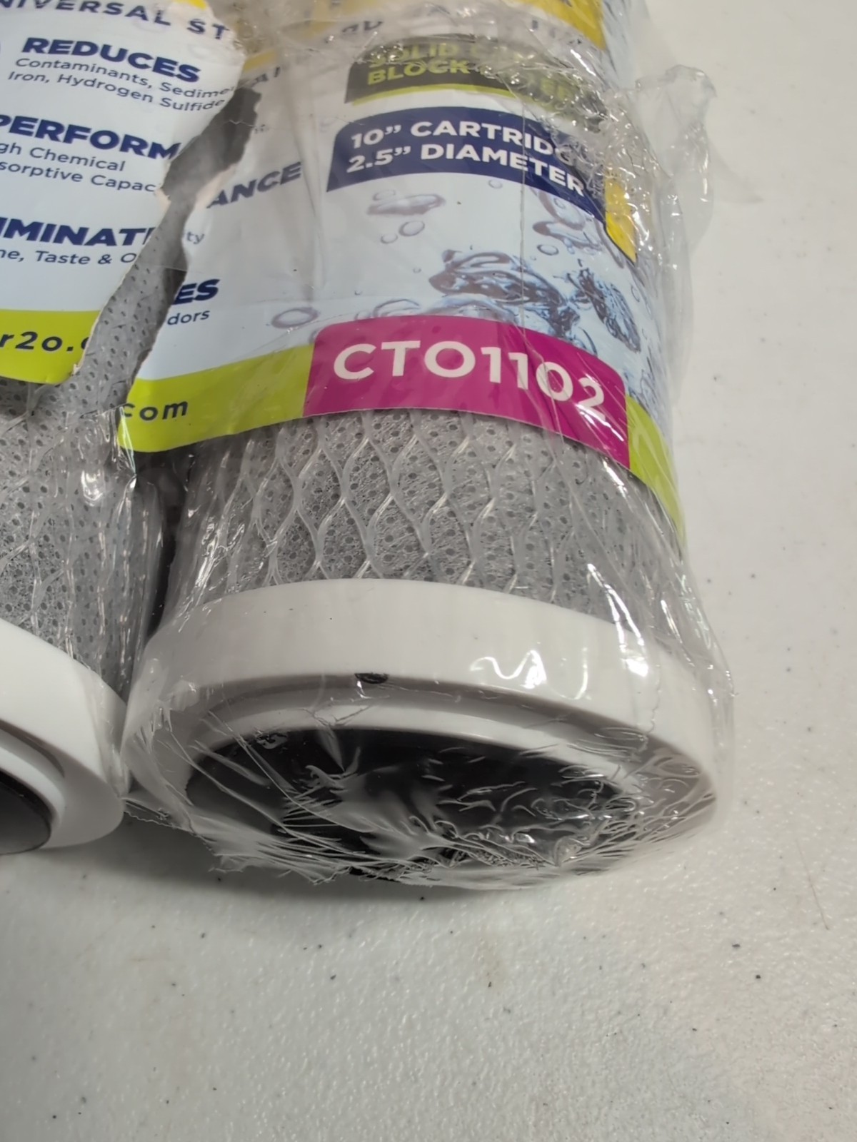 Clear2o CTO1102 5 Micron RV Advanced Carbon 10 inch Block Filter New Open Box