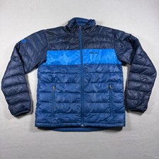 Chaqueta acolchada Marmot Down para hombre grande regular azul bloque de color 600 Fill Power Gorp