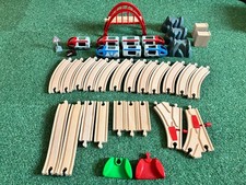 BRIO wooden railway rail set 4f0982