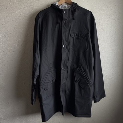 66° NORTH Vintage Black PVC Raincoat - Medium