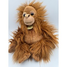 Aurora Miyoni Tots Orangutan Plush Stuffed Animal Realistic Brown Monkey 11 inch