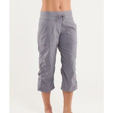 Lululemon Dance Studio Crop Pants Gray Athleisure Yoga S Pilates Travel Minimal