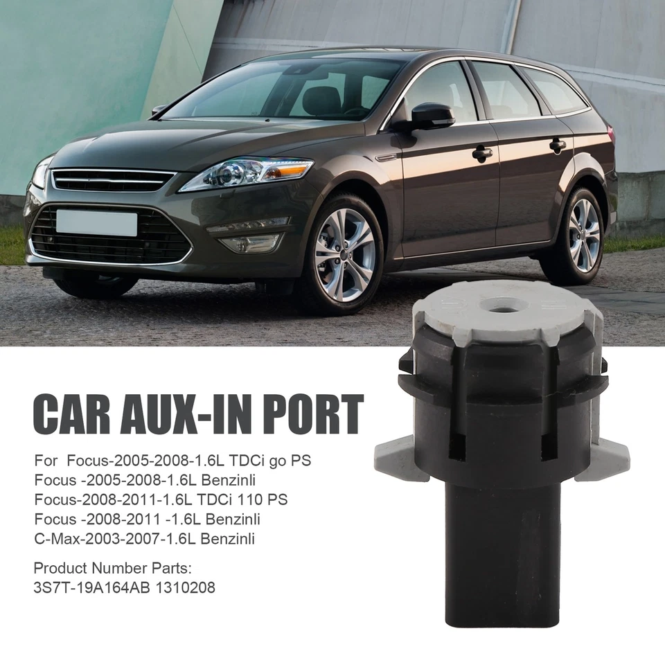 Car AUX-in Port 3.5 mm Jack Port Audio Aux Socket 3S7T-19A164AB 1310208 for9697 - Image 3 of 4