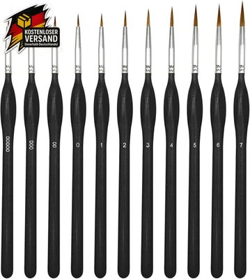 Feiner Detail Pinsel Set Miniatur Pinsel Extra Feine Pinsel Acryl Aquarell Öl Wa
