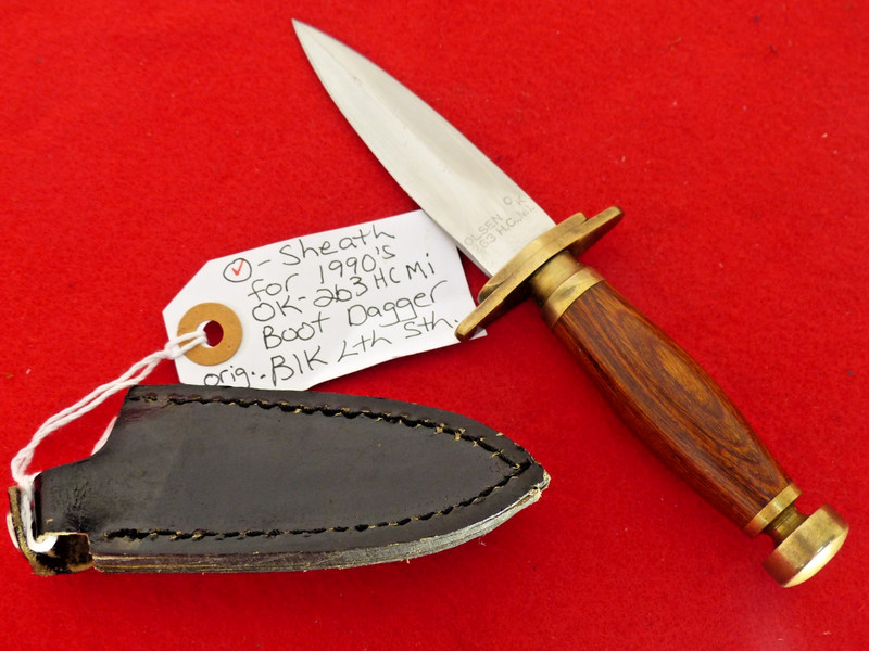 Olsen OK 263 HC, MI 440 stainless double edge Boot Dagger knife