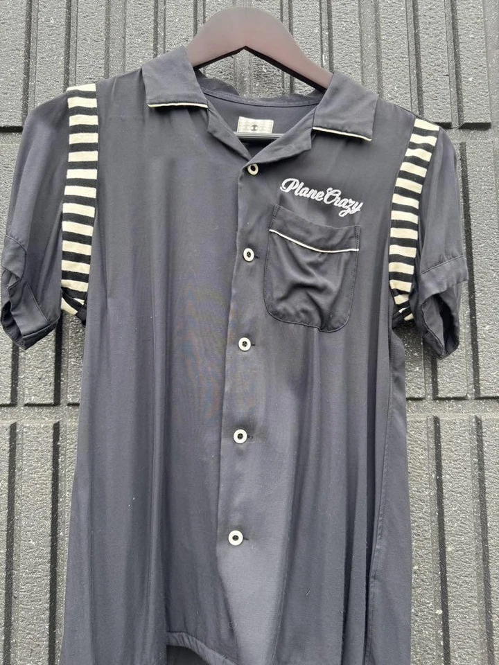 TK Takeo Kikuchi x Disney Mickey Bowling Shirt Negro Talla 2 - Imagen 2 de 4