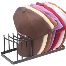 Hat Organizer - Space Saving Hat Stand Holds 10 Caps - Premium Metal Rack for...