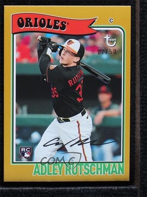 2023 Topps Brooklyn Collection Gold 7/50 Adley Rutschman #35 Rookie RC g1k