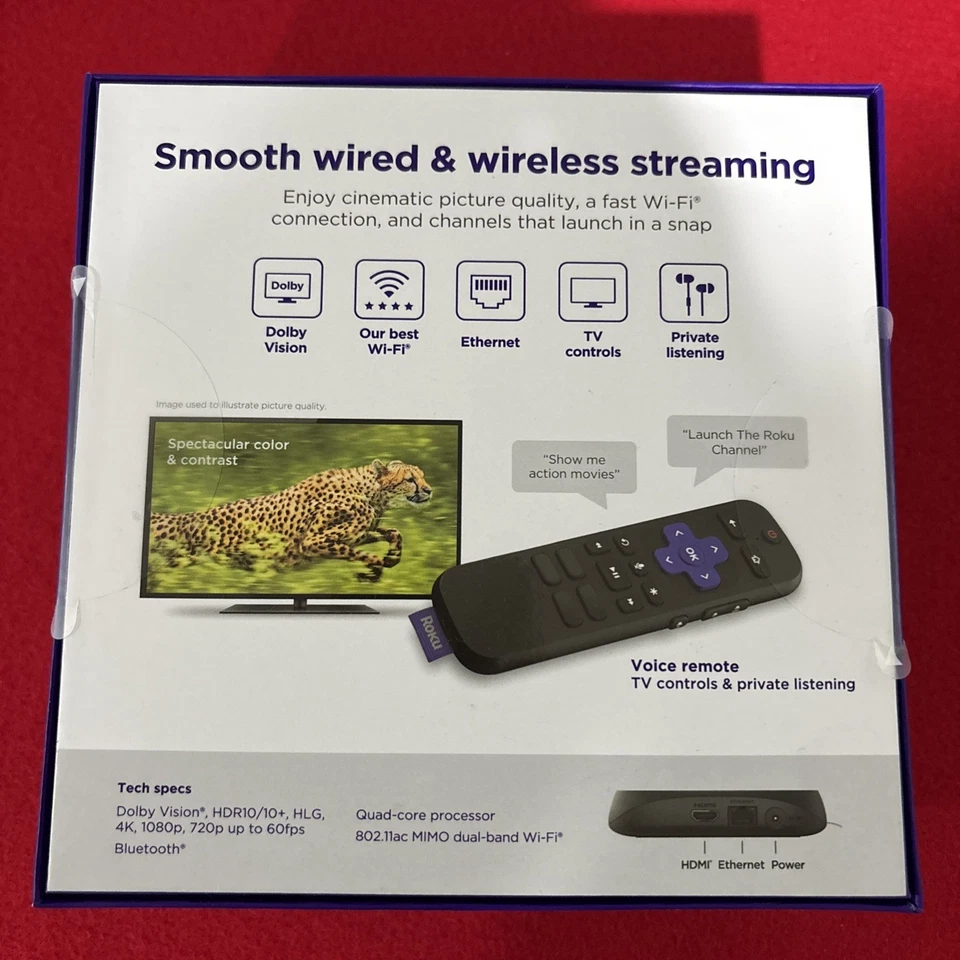 2024/2025-Roku Ultra LT Streaming Device 4K/HDR/Dolby Vision & Voice Remote New* - Image 2 of 3