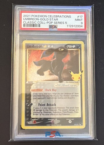 Umbreon ★ graded PSA 9 for sale on eBay