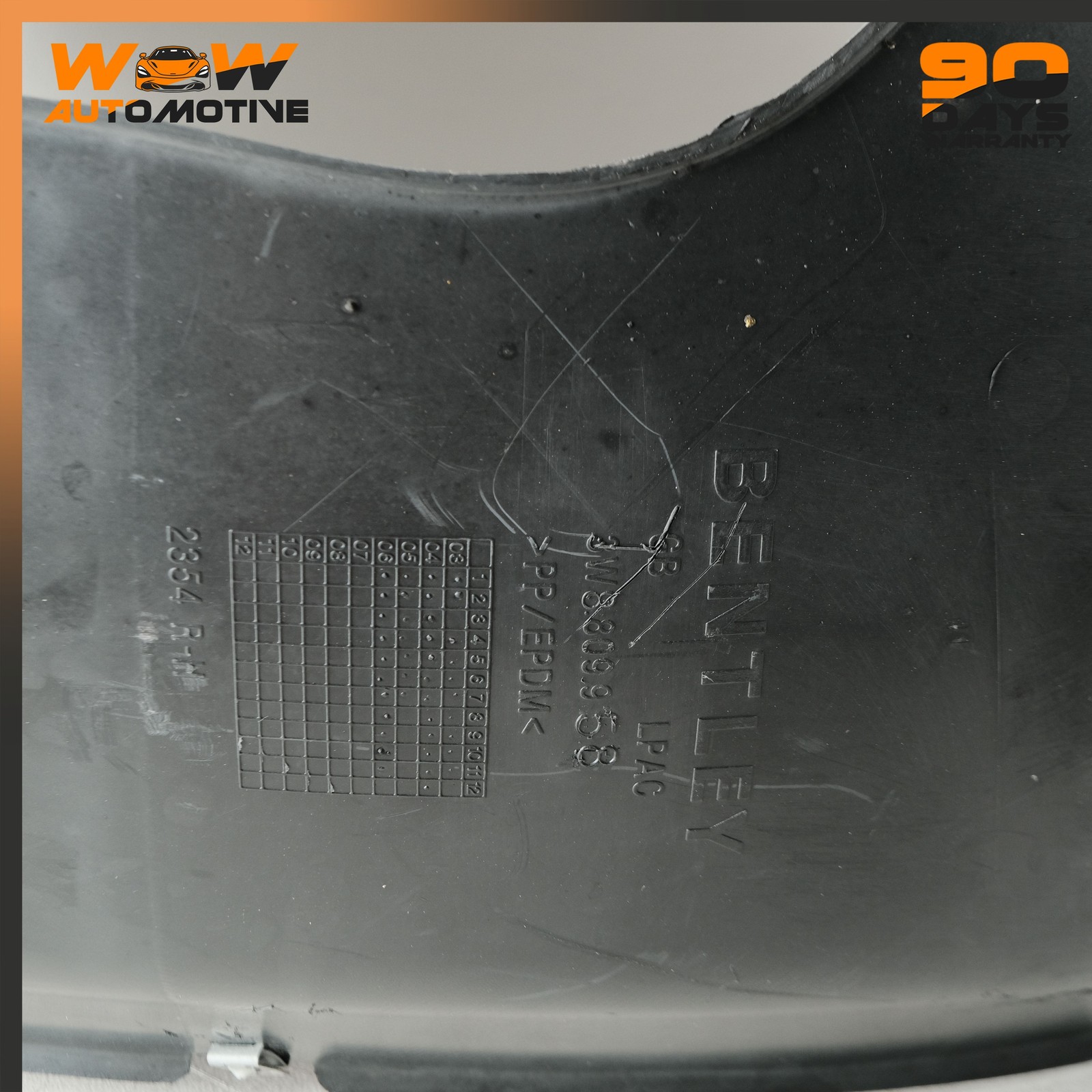 07-11 BENTLEY CONTINENTAL GTC FRONT RIGHT FENDER LINER SPLASH SHIELD OEM