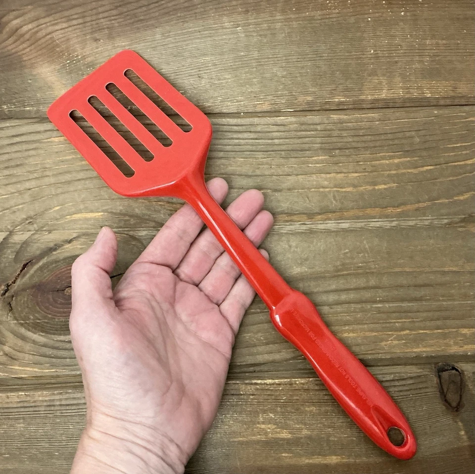 "Espátula ranurada de melamina roja Flipper Turner 12,75""" Foto 2 de 4