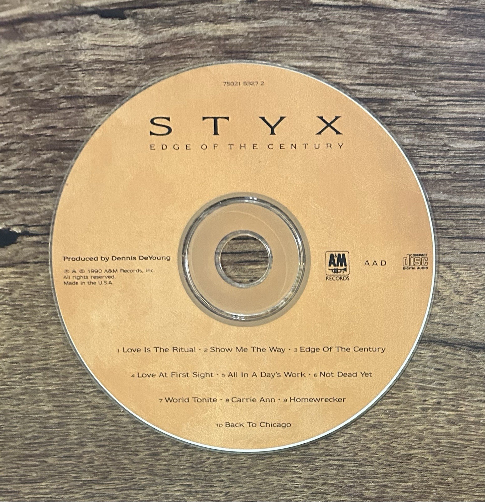 Edge of the Century by Styx (CD, Oct-1990, A&M (USA))