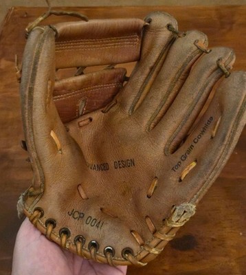 Vintage JCPenney JCP 0041 Youth Baseball Glove Top Grain Cowhide RHT