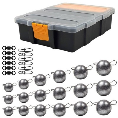 Life ORANGE Cheburashka Wechselblei SET BOX Bottom Jig Head Raubfisch Blei Clips