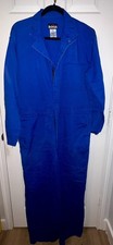 Bulwark Men's Coveralls Blue Nomex FR Flame Resistant Workwear Jumpsuit Size 42R
