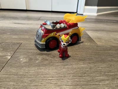 Paw Patrol Mighty Pups Super Paws Marshall's Deluxe Vehicle with Lights & Sounds