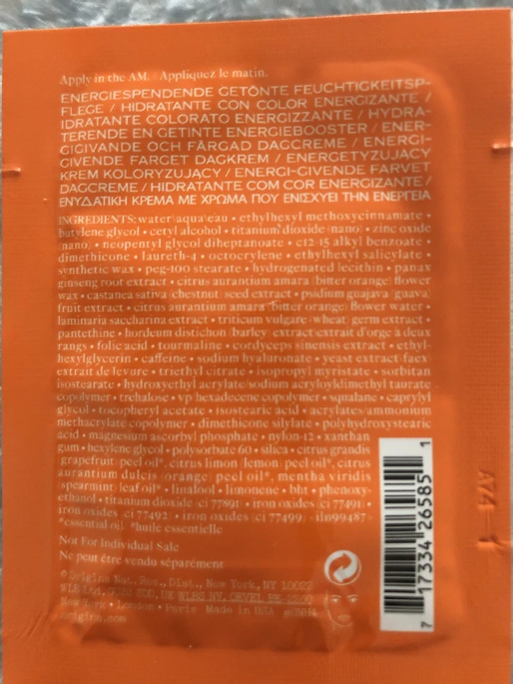 30 Proben NEU  Origins Ginzing  SPF 40  Energy Boosting Creme  - Bild 2 von 2